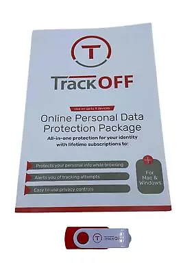 Trackoff Antivirus Software For Mac & PC For Up To 4 Devices Red • $15.19