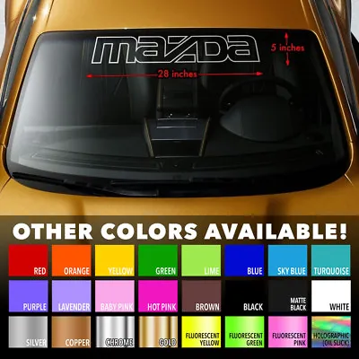 MAZDA OUTLINE Windshield Banner Vinyl Long Lasting Decal Sticker 28 X5  Custome • $18