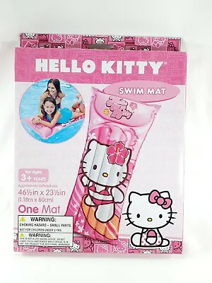 $14.99 • Buy NEW Intex Hello Kitty Inflatable Swim Mat For Ages 3+ Years Lounger 46  X 23 