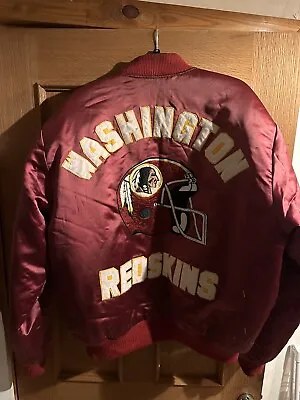 Vintage And Retro Hand Stitched Nfl Washington Redskins 80’s Jacket Large • £85