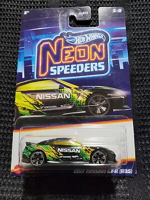 Hot Wheels JDM 2017 Nissan GT-R (R35). RareVHTF! '23 Neon Speeders Series #3/8. • $1.25