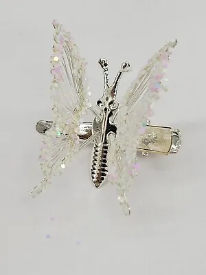 White Butterfly Hair Clip Moving Wings Like The 90s • $6