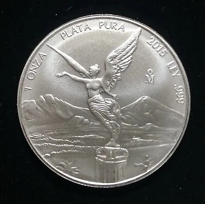 2015 1 Oz Mexican Libertad .999 Fine Silver 1 Onza Coin - Brilliant Uncirculated • $38.95