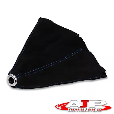 Manual M/T Black Suede Shift Boot Cover With Blue Stitching For RX7 Protege 323 • $9.99