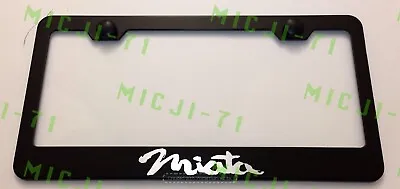 Miata StainlessSteel License Plate Frame Rust Free W/ Bolt Caps • $11.99