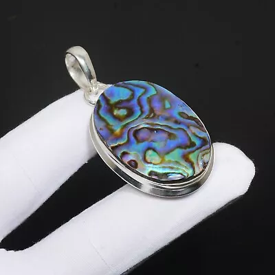 Abalone Shell Gemstone Handmade 925 Sterling Silver Jewelry Pendant 1.97  • $11.15