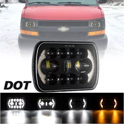 $34.99 • Buy For Chevy Express Cargo Van 1500 2500 3500 7x6  5x7  LED Headlight Hi/Lo DRL