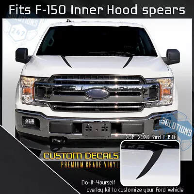 For 2015-2020 Ford F-150 F150 Hood Spears Inner Trim Stripe Decals - Flat Matte • $17.10