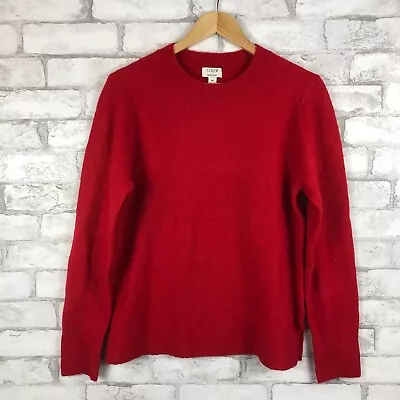 J.CREW Women's NWT Red Extra-Soft Crewneck Sweater MEDIUM BU223 • $23.99