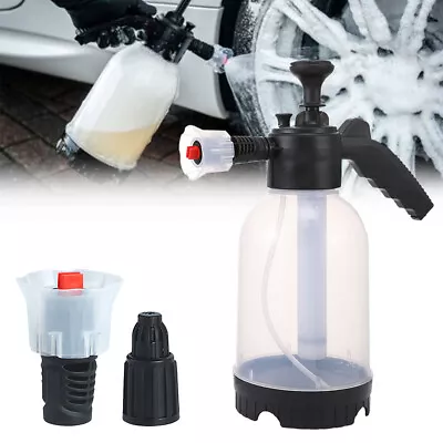 2L Car Wash Foam Sprayer Hand Held Pump Wash Spray Bottle For Household Cleaning • £9.19