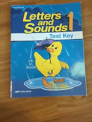 ABeka Letters And Sounds 1  Test Key • $4