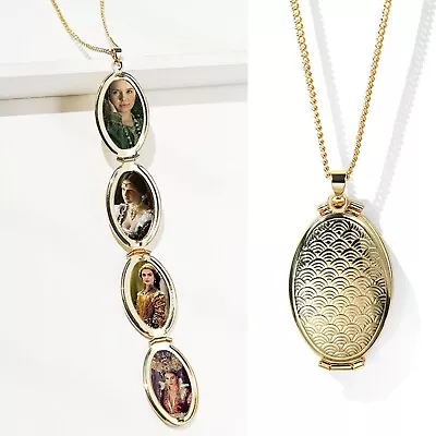 9ct Gold Plated Family Locket Necklace . Four Photos Locket Necklace  NH509 • £19.99