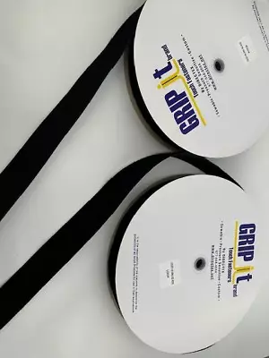 GRIP IT BRAND Black Hook & Loop- SEW-ON TYPE -50 Yard Rolls • $57