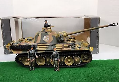 Ultimate Soldier X-D WWII German Panther Tank 1:18 Scale With 3 Action Figures!! • $174.95