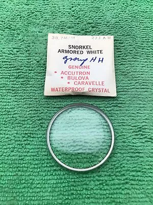 Genuine Bulova Accutron Part # 273AW Snorkel Armored White Watch Crystal • $59.60