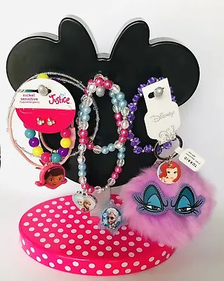 Disney Minnie Mouse Girl's Jewelry Hanger Holder Stand Organizer W Kid's Jewelry • $15