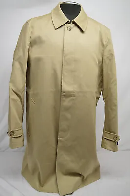 NEW Polo Ralph Lauren Men's XL Trench Coat Gabardine 3/4 Length Tan MSRP $498 • $179.99