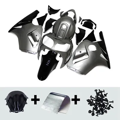 Injection Gray Fairing Kit For 2000 2001 Kawasaki Ninja ZX12R Plastic Bodywork • $453.95