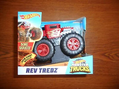 Hot Wheels Monster Trucks Rev Tredz Bone Shaker New In Box • $10.19