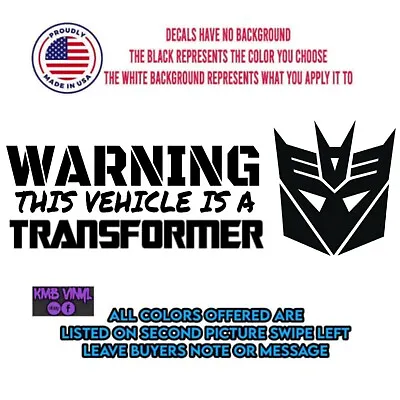 Car Window Decal Truck Outdoor Sticker Transforms Transformer Decepticon Funny • $3.85