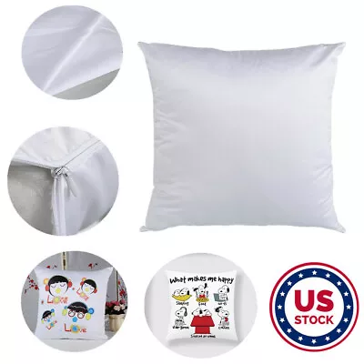 50Pcs Sublimation Blanks Pillow Case Cushion Covers DIY Printing For Heat Press • $62.56