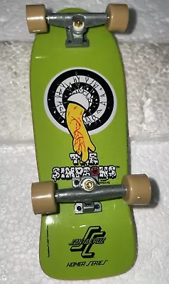 Tech Deck Rare HOMER SIMPSON Fingerboard Green HOMER SERIES Santa Cruz - EUC • $49.95