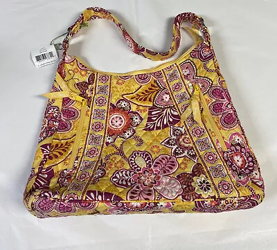 Vera Bradley Lisa B Large Shoulder Bag Tote In BALI GOLD - NEW!! • $39