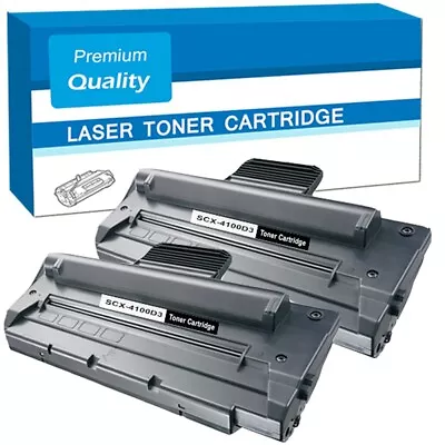 2 Black Toner Cartridge Fits For Samsung SCX4100 SCX4100D3 • £13.99