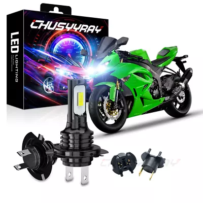 H7 LED Headlight C6 For Kawasaki Ninja ZX6R ZX636C 2003-2006 ZX636E 2013-14 • $23.99