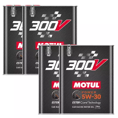 Motul 300V Competition 5W30 100% Synthetic Engine Racing Oil 110814 2L 4 Pack • $133.03