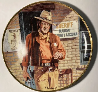 $21.99 • Buy John Wayne  American Legend  Franklin Mint Collector's Plate COA R. Tanenbaum