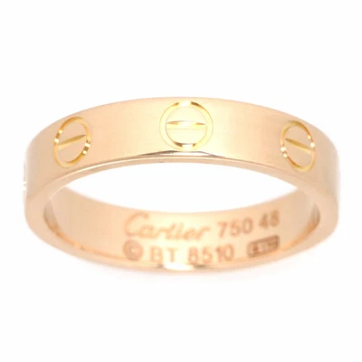£487.64 • Buy Cartier Mini Love Ring 18K Pink Gold 750 Size48 4.5(US) 90188769