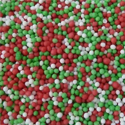 £1.99 • Buy Red, White & Green Matt 100s & 1000s Christmas Cupcake/Cake Decoration Sprinkles