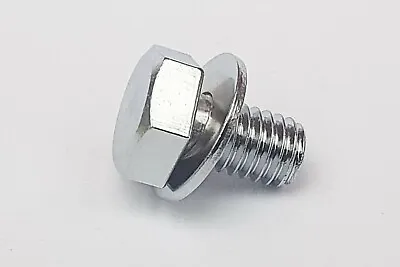 M6 X 10 Hex Bolt With Flat Washer (JIS Flat W) Chrome JIS  (pack Of 2 4 Or 10) • £4.40