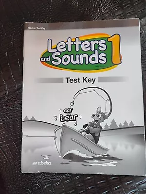 Letters And Sounds 1 Test Key Grade 1 Abeka 19697507 • $14