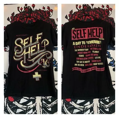 2016 Self Help Fest Concert Festival Band Shirt A Day To Remember Emo Pop Punk S • $19.95