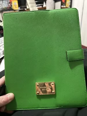 Michael Kors Green Tablet Holder Protective Case 10x8 Ipad Excellent • $22.50