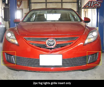 Fits 2009-2010 Mazda Mazda 6 Fog Light Chrome Billet Grille Insert • $30.99