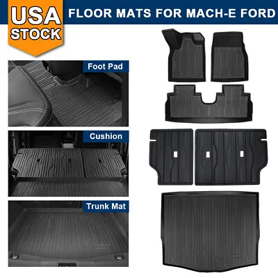 OEM Floor Mat Ford Mustang Mach-E 2021 Tray Style Molded Black Floor Mat 6pc-Set • $195