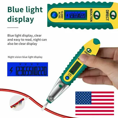 AC Non-Contact LCD Electric Test Pen Voltage Digital Detector Tester 12~250V US • $3.50