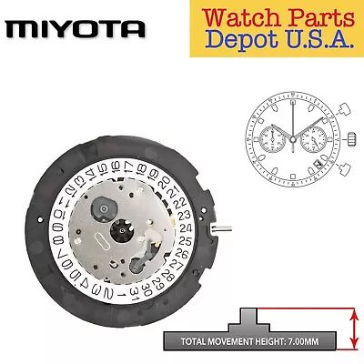 Original Miyota 0S21 Japan Quartz Chronograph Movement (Multiple Variations) • $42.95