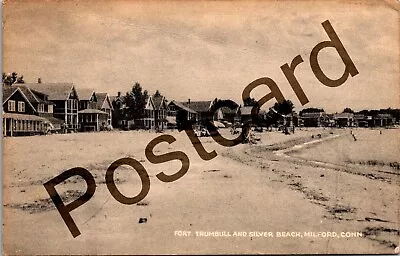 1955 FORT TRUMBULL AND SILVER BEACH Milford CT John J. Murphy  Postcard Jj200 • $8.50