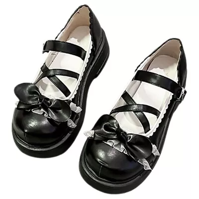 Rubber Lolita Shoes Miss Cosplay Round Toe For Women • £27.18