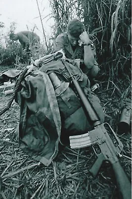 Vietnam  War  Photos --      Soldier - With Rifle • $3.99