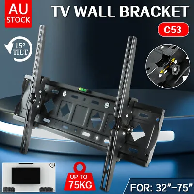 $27 • Buy TV Wall Mount Bracket Tilt Slim 32 40 42 47 50 55 60 62 65 70 75 Inch LCD LED AU
