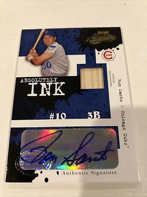 $49.99 • Buy 2005 Playoff Absolutely Ink Bat Autograph Ron Santo /50 Chicago Cubs Memorabilia