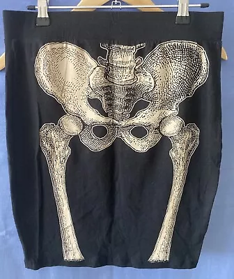 Kreepsville 666 Skeleton Mini Pencil Skirt Bones XL Goth 2011 • $15