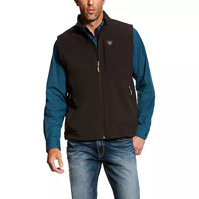 Ariat® Men's Vernon 2.0 Softshell Espresso Bean Brown Vest 10023336 • $104.95