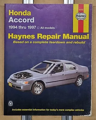 Honda Accord 1994-1997 Haynes Repair Manual 42013 • $13