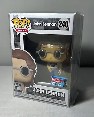 Funko Pop! Rocks John Lennon The Beatles 2021 Fall Convention LTD Edition #240 • $77.43